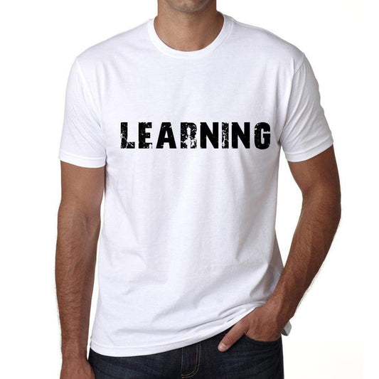 Learning Mens T Shirt White Birthday Gift 00552 - White / Xs - Casual