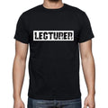 Lecturer t shirt, mens t-shirt, occupation, S Size, Black, Cotton