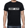 Ledger Clerk t shirt, mens t-shirt, occupation, S Size, Black, Cotton
