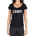léger, Französisches Wörterbuch, Damen-Kurzarm-Rundhals-T-Shirt 00010