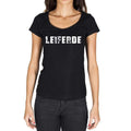 leiferde, German Cities Black, Women's Short Sleeve Round Neck T-shirt 00002