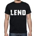 verleihen, weiße Buchstaben, Herren-Kurzarm-Rundhals-T-Shirt 00007