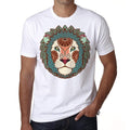 Leo zodiac sign, Men's White tee, 100% Cotton 00213