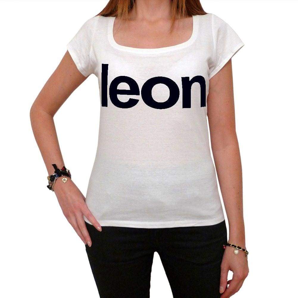 Leon Womens Short Sleeve Scoop Neck Tee 00036