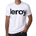Leroy Men's Short Sleeve Round Neck T-shirt 00052