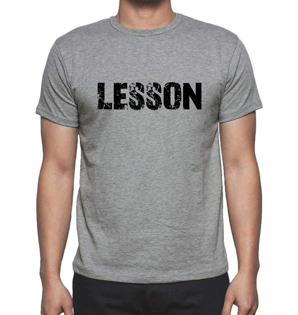 Lesson Grey Mens Short Sleeve Round Neck T-Shirt 00018 - Grey / S - Casual