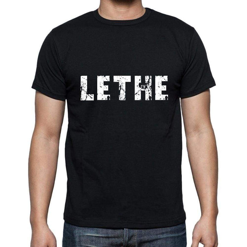 lethe Men's Short Sleeve Round Neck T-shirt , 5 letters Black , 00006 3XL / Black | affordable organic t-shirts designs