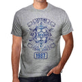 Letting Dreams Sail Since 1987 Men's T-shirt Grey Birthday Gift 00403