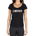 libérer, Französisches Wörterbuch, Damen-Kurzarm-Rundhals-T-Shirt 00010