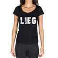 lieg, German Cities Black, Women's Short Sleeve Round Neck T-shirt 00002