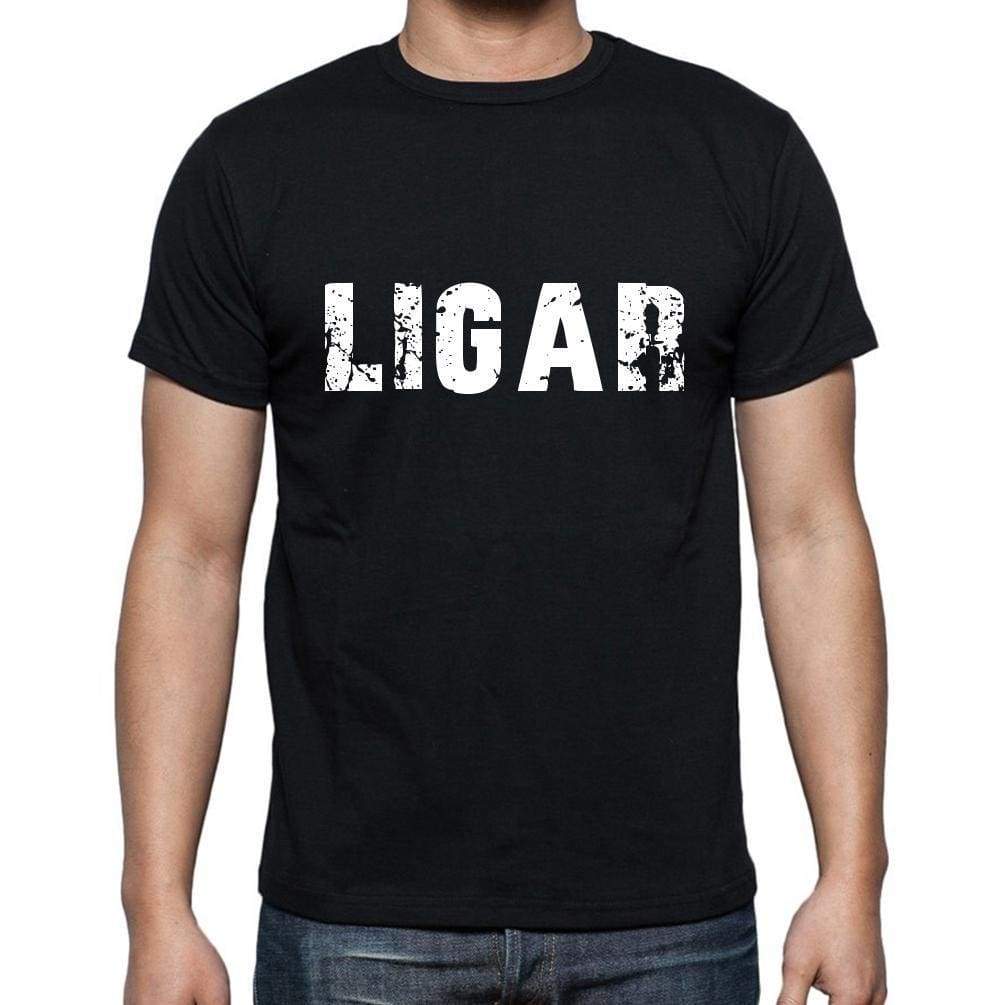 Ligar Mens Short Sleeve Round Neck T-Shirt - Casual