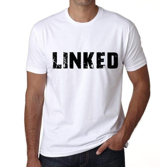 Linked Mens T Shirt White Birthday Gift 00552 - White / Xs - Casual