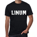 linum Men's Retro T shirt Black Birthday Gift 00553