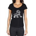 Lion Tribal Tattoo Black, Gift Tshirt, Black Women's T-shirt 00165