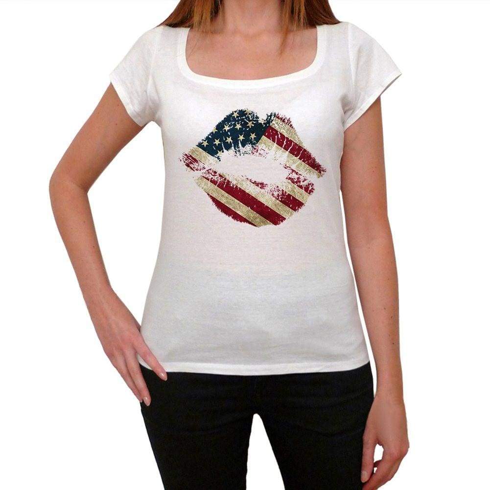 Lips Usa Womens Short Sleeve Round Neck T-Shirt 00111
