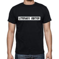 Literary Editor t shirt, mens t-shirt, occupation, S Size, Black, Cotton