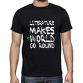 literature, World Goes Round, Men's Short Sleeve Round Neck T-shirt 00082