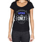 Lithe Vibes Only Black Womens Short Sleeve Round Neck T-Shirt Gift T-Shirt 00301 - Black / Xs - Casual
