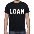 loan Men's Short Sleeve Round Neck T-shirt , Black T-shirt EN