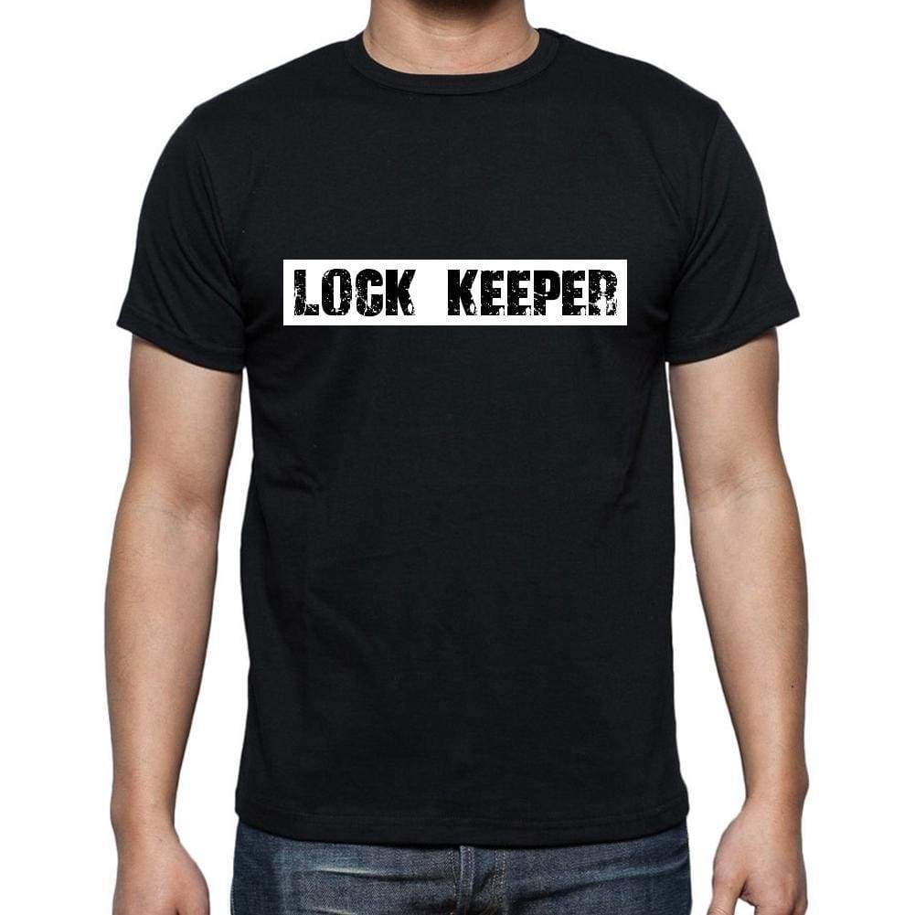 Lock Keeper T Shirt Mens T-Shirt Occupation S Size Black Cotton - T-Shirt