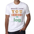 log, Men's Short Sleeve Round Neck T-shirt 00025