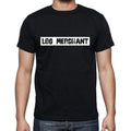 Log Merchant t shirt, mens t-shirt, occupation, S Size, Black, Cotton