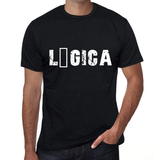 Lógica Mens T Shirt Black Birthday Gift 00550 - Black / Xs - Casual