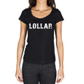 lollar, German Cities Black, Women's Short Sleeve Round Neck T-shirt 00002