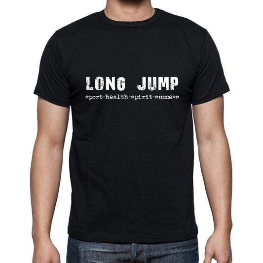 Long Jump Sport-Health-Spirit-Success Mens Short Sleeve Round Neck T-Shirt 00079 - Casual