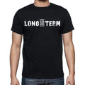 long-term Men's Short Sleeve Round Neck T-shirt , Black T-shirt EN