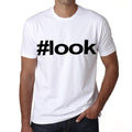 look Hashtag Men's Short Sleeve Round Neck T-shirt 00076