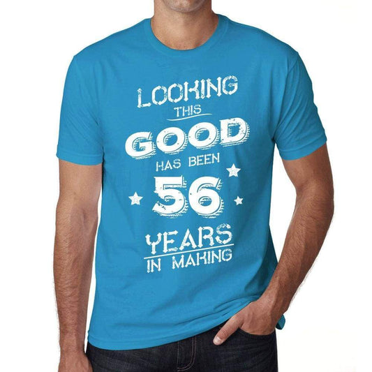 Looking This Good Has Been 56 Years In Making Mens T-Shirt Blue Birthday Gift 00441 - Blue / Xs - Casual