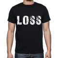 loss Men's Short Sleeve Round Neck T-shirt , Black T-shirt EN