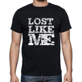 LOST Like me, black, Men's Short Sleeve Round Neck T-shirt 00055