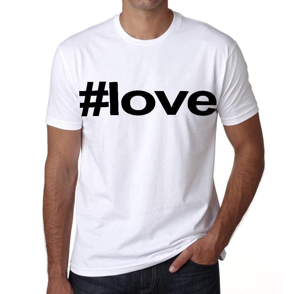 Love Hashtag Mens Short Sleeve Round Neck T-Shirt 00076