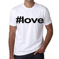 love Hashtag Men's Short Sleeve Round Neck T-shirt 00076
