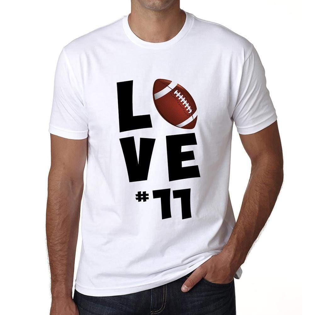 Love Sport 11 Mens Short Sleeve Round Neck T-Shirt 00117 - White / S - Casual