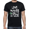 'love, World Goes Round, Men's Short Sleeve Round Neck T-shirt 00082