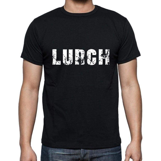Lurch Mens Short Sleeve Round Neck T-Shirt 5 Letters Black Word 00006 - Casual