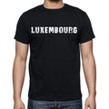 luxembourg Men's T-Shirt Short Sleeve Round Neck Black t shirt for men