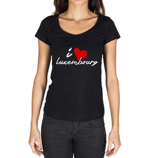 Luxembourg Womens Short Sleeve Round Neck T-Shirt - Casual