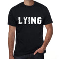 lying Men's Retro T shirt Black Birthday Gift 00553