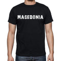 macedonia Men's T-Shirt Short Sleeve Round Neck Black t shirt for men