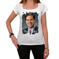 Madeleine Albright, Damen-Kurzarm-T-Shirt mit U-Ausschnitt 00139