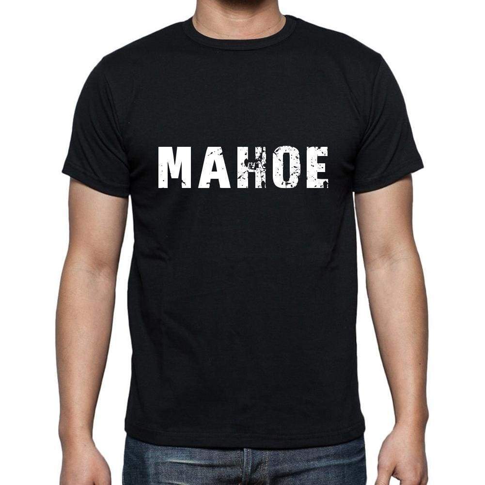 Mahoe Mens Short Sleeve Round Neck T-Shirt 5 Letters Black Word 00006 - Casual