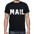 mail Men's Short Sleeve Round Neck T-shirt , Black T-shirt EN