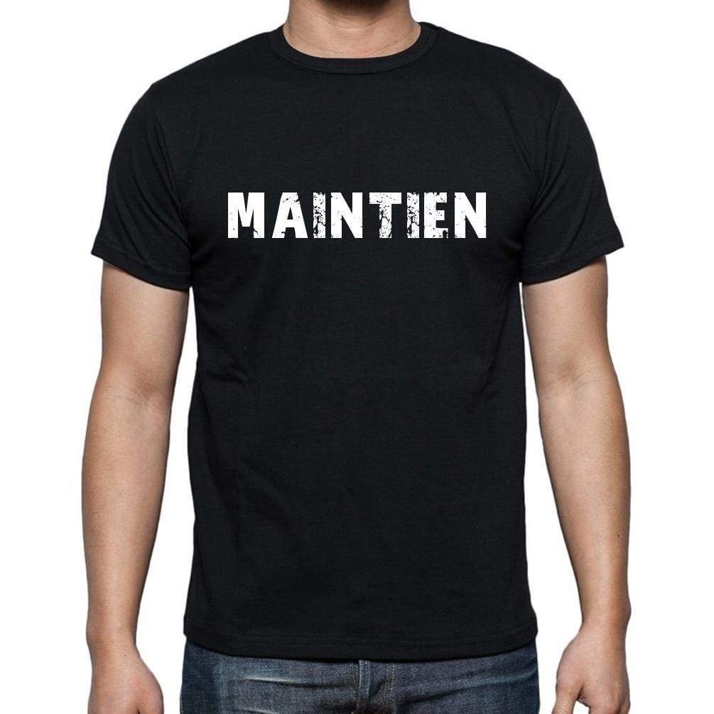 Maintien French Dictionary Mens Short Sleeve Round Neck T-Shirt 00009 - Casual