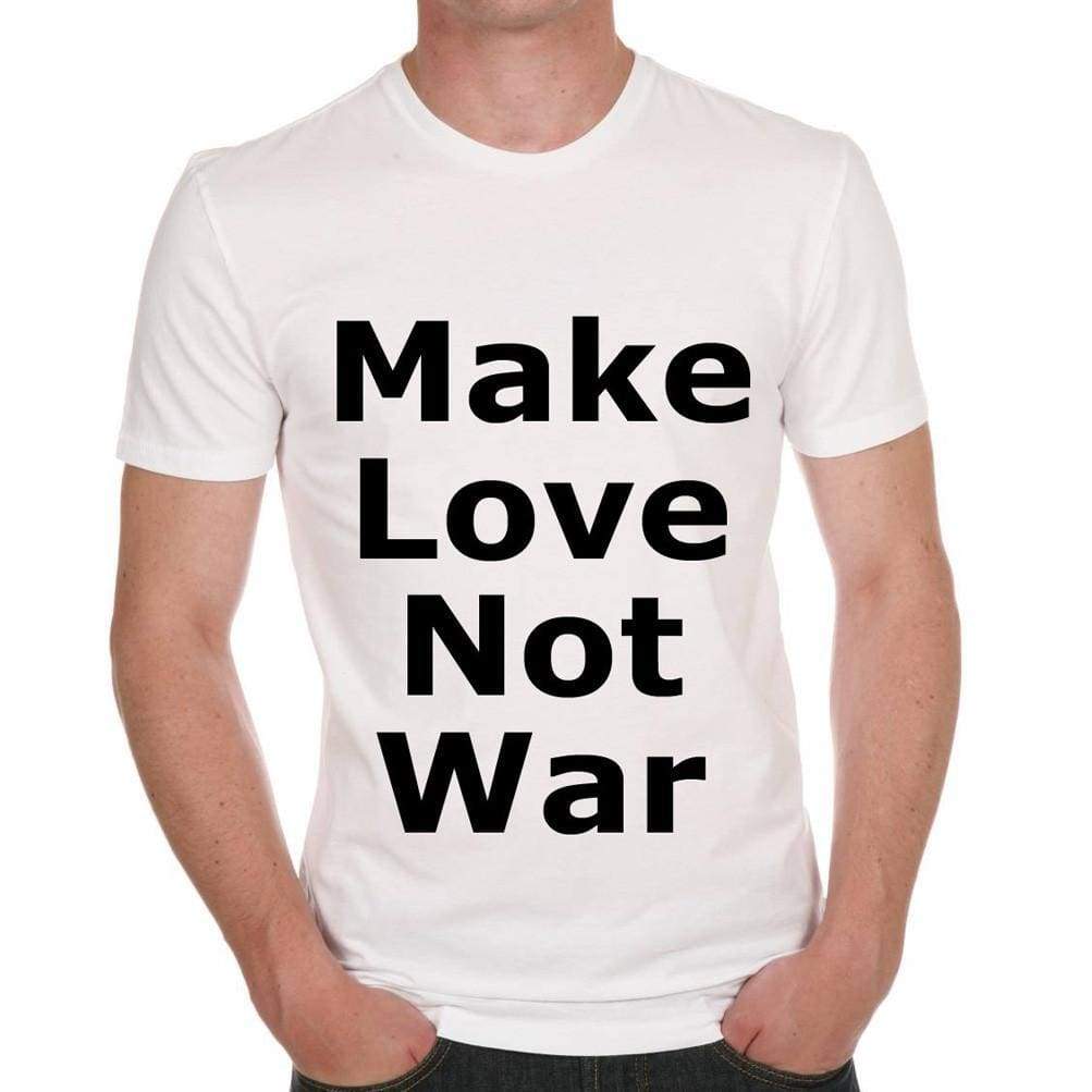 Make Love Not War Men T-Shirt For Mens Short Sleeve Cotton Tshirt Men T Shirt 00034 - T-Shirt