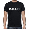 malade, French Dictionary, Men's Short Sleeve Round Neck T-shirt 00009
