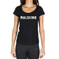 malching, German Cities Black, Women's Short Sleeve Round Neck T-shirt 00002